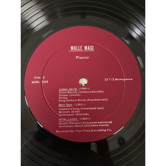 Malle Magi Estonian Pianist Plays Estonian Contemporary Music 10" LP EX SIGNED - Picture 7 of 7